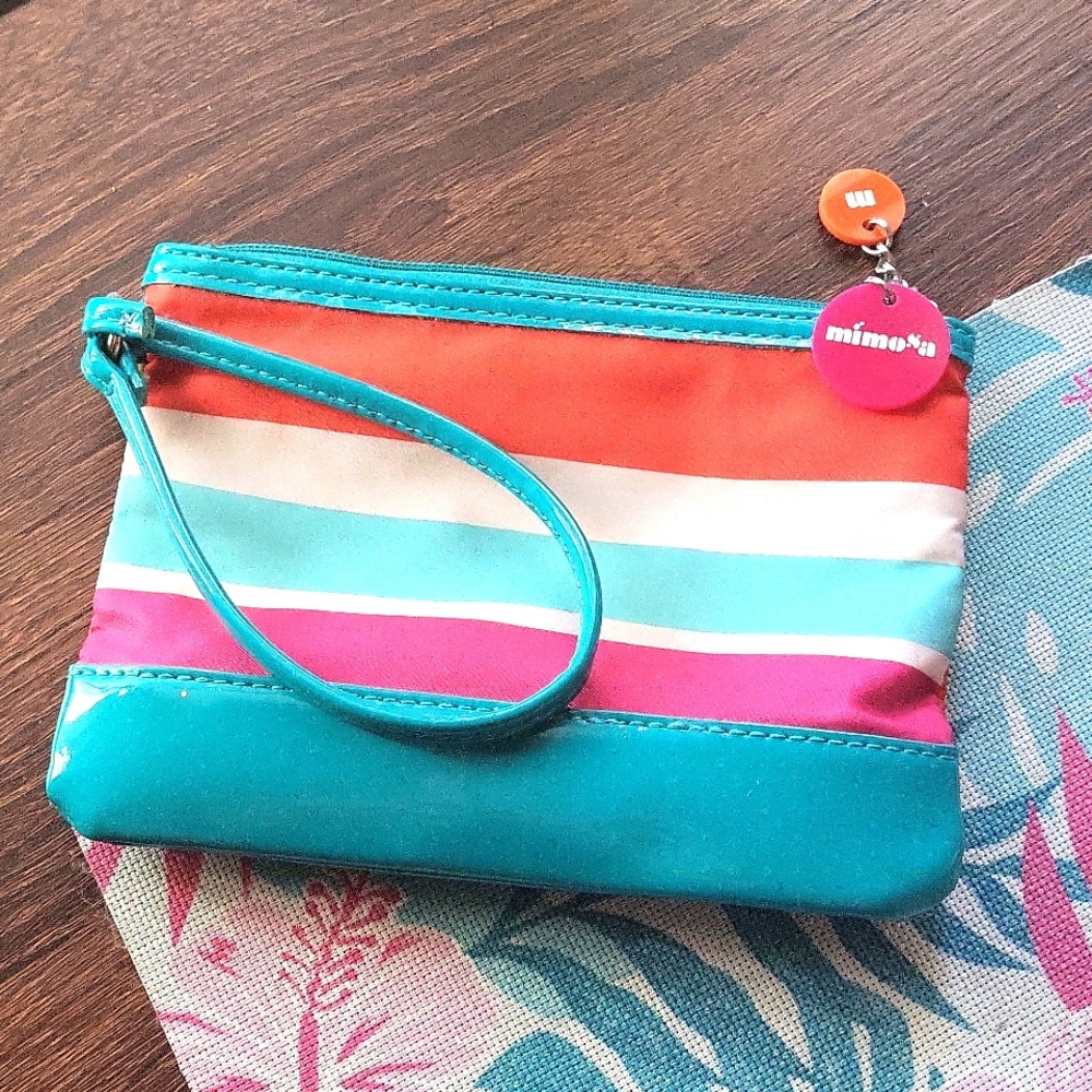 Mimosa Wristlet MakeUp Bag
